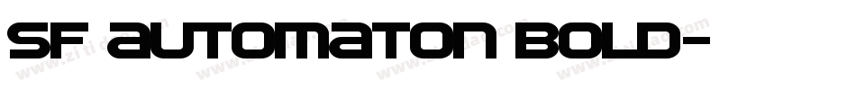 SF Automaton Bold字体转换